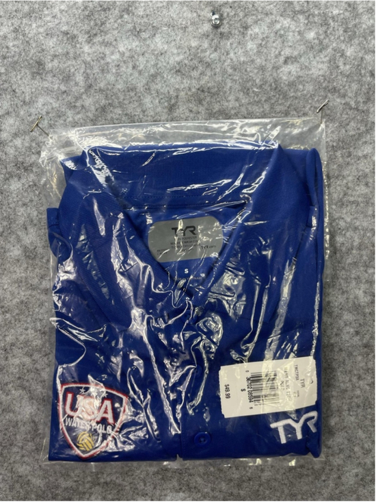 TYR Other - USA Water Polo Shirt Mens Small Blue TYR Tech Polo Royal Embroidered Logo